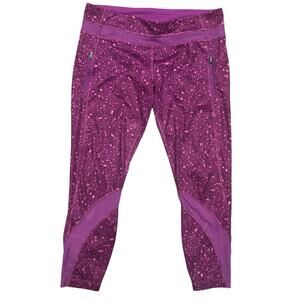Lululemon Inspire Tight II Geo Regal Plum Leggings Size 12